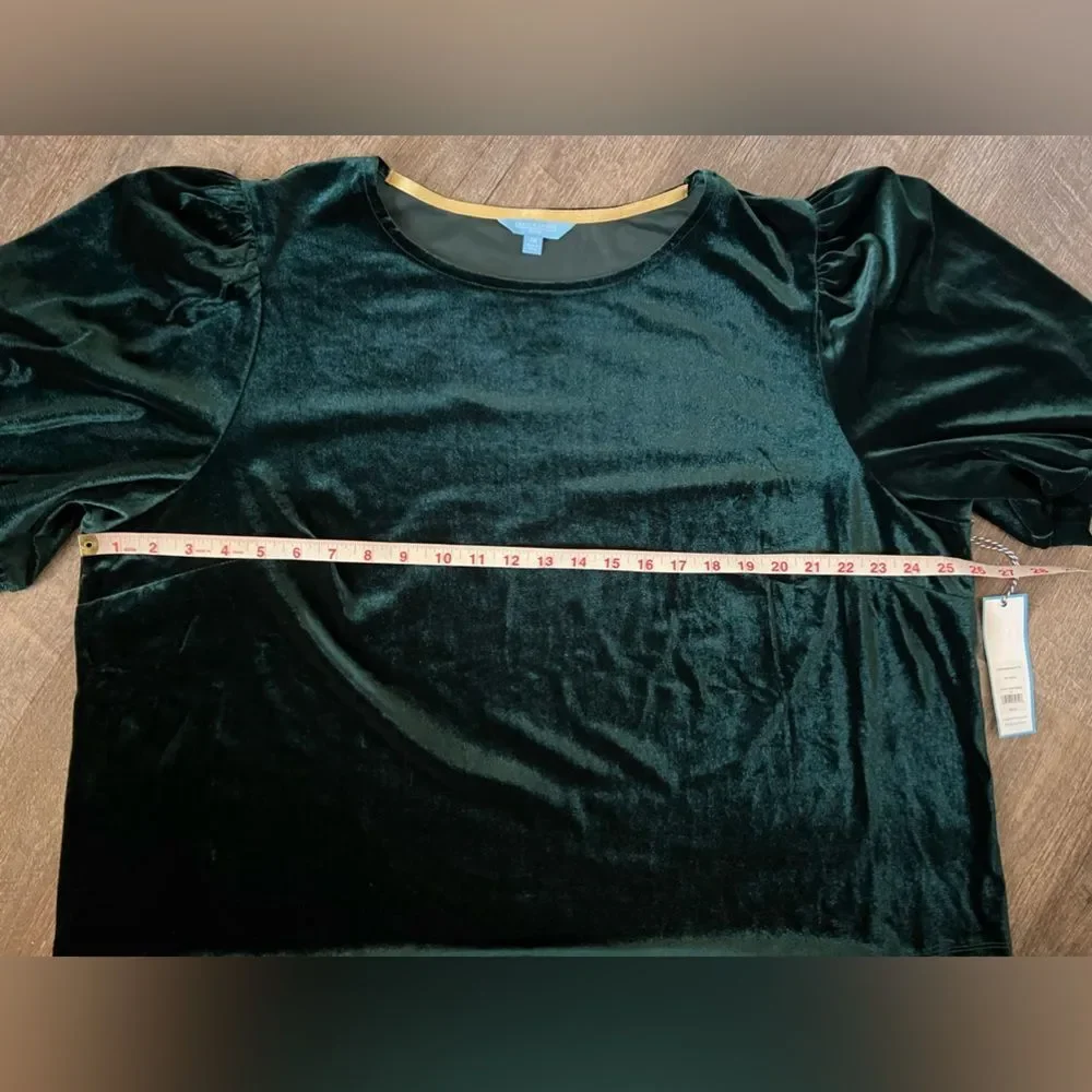 Draper James RSVP Elbow Sleeve Velvet Top- Size 2X_7